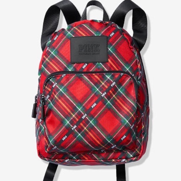 PINK Victoria's Secret Handbags - LAST ONE! New VS pink plaid mini backpack